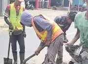 ‎Tambal Sulam Ruas Jalan Nasional Lampung Utara Diduga Di Mark Up Berjama’ah