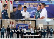 Mabes  AL Dinas Penerangan Gelar Konfrensi Pers TNI AL Berantas Narkotika Jaringan Internasional,Sebanyak 48,54 Kg Sabu Dari Malaysia Berhasil Diamankan DI Perairan Dumai