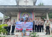 Hari Bhayangkara Ke- 79, Polres Way Kanan Bakti Sosial Religi dan Bansos di Tempat Ibadah