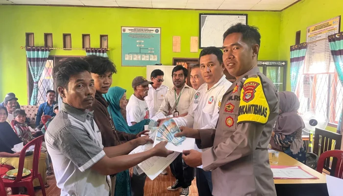 Pemerintah kampung Gunung Sangkaran Kecamatan Blambangan Umpu Kabupaten Way Kanan Merealisasikan Kembali Pembagikan BLT -DD tahun 2025