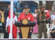 Bupati Lampung Utara Resmi Buka Lomba Gerak Jalan Pelajar SMP dan SMA