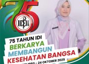 IDI RAYAKAN 75 TAHUN BERKARYA, dr. Zahra Zettira Ajak Masyarakat Jaga Kesehatan dan Semangat Pelayanan