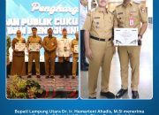 Pemkab Lampung Utara Raih Predikat Menuju Informatif pada Anugerah Keterbukaan Informasi Publik 2025
