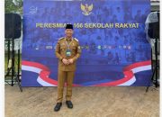 Bupati Oku teddy meilwansyah.S.STP.,M.M.,M.Pd.Hadiri Perismian Sekolah Rakyat