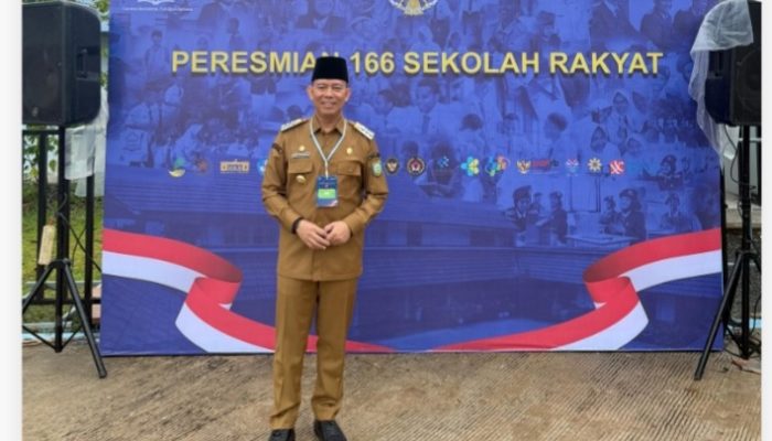 Bupati Oku teddy meilwansyah.S.STP.,M.M.,M.Pd.Hadiri Perismian Sekolah Rakyat