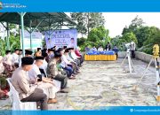 Langit senja di Pantai Canti, menjadi saksi ikhtiar penentuan awal Ramadan 1447 Hijriah di Kabupaten Lampung Selatan.