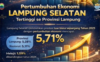 Pertumbuhan Ekonomi Lampung Selatan Meroket 5,71 Persen, Lampaui Provinsi dan Nasional