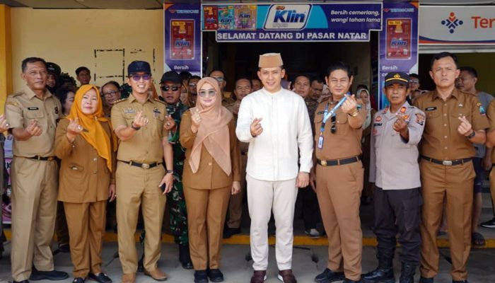 Blusukan ke Pasar Natar, Bupati Egi Cek Harga Sembako Jelang Lebaran, Pedagang: Masih Stabil