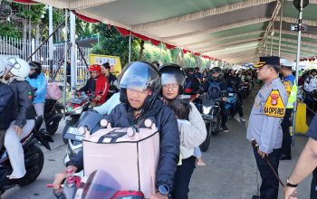 Lebaran Berangsur Usai, Polisi Tetap Berjaga: Ratusan Personel Amankan Arus Balik di Lampung Selatan