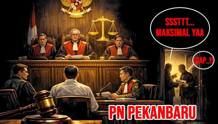 Terindikasi sebagai Alat Represi, PPWI Laporkan Majelis Hakim PN Pekanbaru Jonson Parancis Cs ke Komisi Yudisial