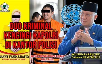 Hukum Rimba di Kantor Polisi, Ditonton Polisi; Wilson Lalengke Desak Kapolri Tangkap Fadh Arafiq dan Istrinya