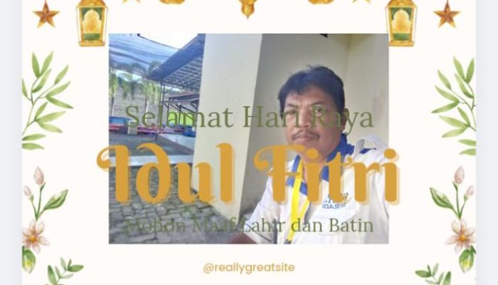 Ucapan selamat hari raya udul fitri 1445.h dari ketua dpc ppwi lampung selatan