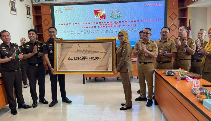 Kejari Lampung Utara Pulihkan Rp1,33 Miliar Keuangan Daerah dari Tindak Lanjut LHP BPK RI