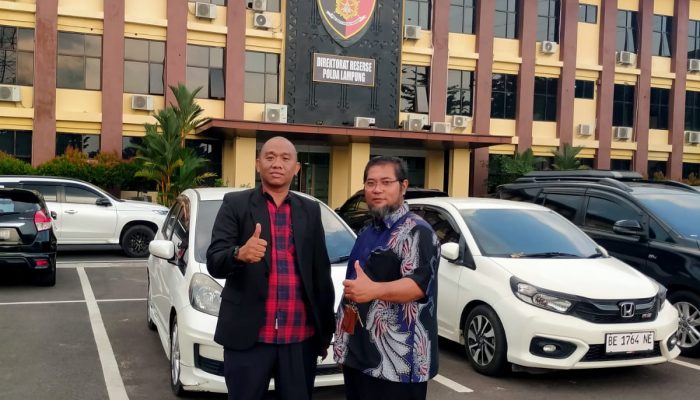 Kuasa Hukum Efrizal Lapor Polda Lampung Terkait Uang Damai Diambil Diputus Secara Sepihak