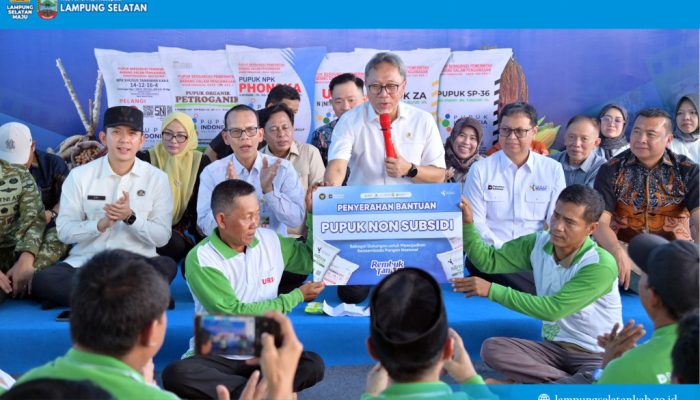 Petani Lampung Selatan Kini Lebih Tenang, Zulkifli Hasan Jamin Pupuk Lancar dan Harga Gabah Aman
