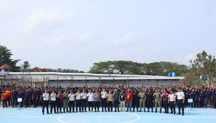 Lapas Kelas IIA Kotabumi Satukan Warga Binaan, Keluarga, TNI, POLRI, dan Masyarakat Dalam Deklarasi Besar Melawan Narkoba, HP Ilegal, Penipuan, dan Pungli