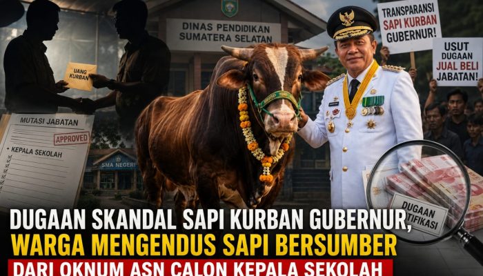 Dugaan Skandal Sapi Kurban Gubernur, Aktivis Soroti Dugaan Jual Beli Jabatan di Diknas Sumsel