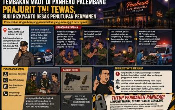 Tembakan Maut di Panhead Palembang Prajurit TNI Tewas, Budi Rizkiyanto Desak Penutupan Permanen