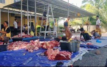 Masyarakat Kecewa, Daging Kurban Idul Adha dari Polres OKI Diduga Tidak Dibagikan untuk Masyarakat