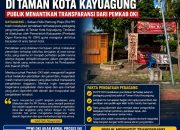 Pol PP Lakukan Pendataan Pedagang di Taman Kota Kayuagung – Publik Menantikan Transparansi dari Pemkab OKI