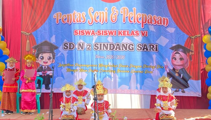Kepala Sekolah SD Negeri 02 Sindangsari Kotabumi Gelar Pelepasan Siswa Dengan Meriah Disuguhi Berbagai Atraksi Pentas Seni