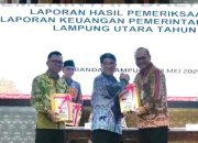 Pemerintah Kabupaten Lampung Utara Pertahankan Opini Wajar Tanpa Pengecualian