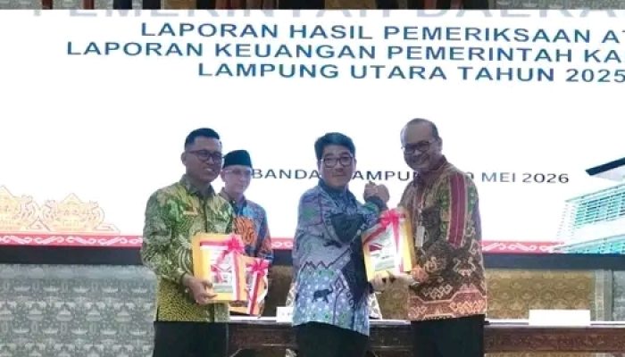 Pemerintah Kabupaten Lampung Utara Pertahankan Opini Wajar Tanpa Pengecualian
