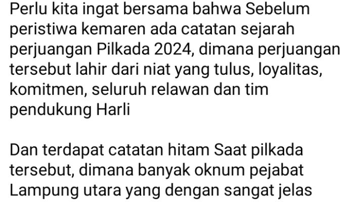 ROLING DALAM CATATAN BUPATI: JAMESBON SOAL PENETAPAN SDM DINAS LAMPUNG UTARA