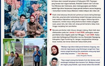 3 Tahun Berpacaran Tanpa Bertemu, Pasangan Beda Negara Turki-Indonesia Tak Lama Lagi Akan Menikah di Kayuagung OKI