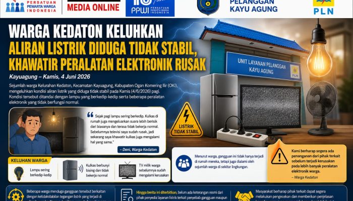 Warga Kedaton Keluhkan Aliran Listrik Diduga Tidak Stabil, Khawatir Peralatan Elektronik Rusak