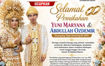 PT Media Winata Mandiri dan Koran KPK Group Ucapkan Selamat atas Pernikahan Yuni Maryana dan Abdullah Ozdemir