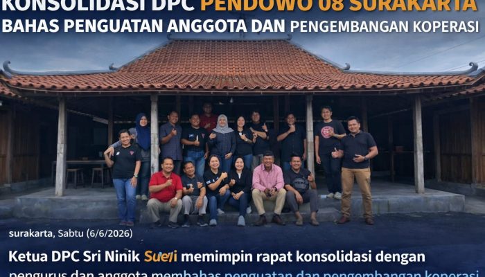 Konsolidasi DPC Pendowo 08 Surakarta bahas penguatan anggota dan pengembangan koperasi