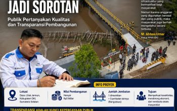 Jembatan Hampir Rp5 Miliar di OKI Jadi Sorotan, Publik Pertanyakan Kualitas dan Transparansi Pembangunan