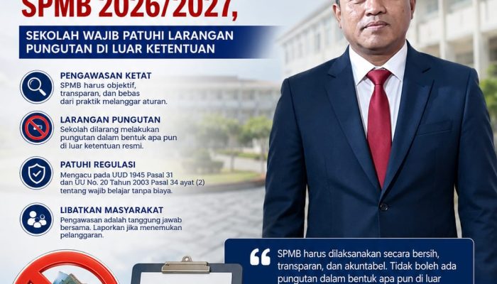 Pimpinan Media Bulletin Pewarta Indonesia Tekankan Pengawasan SPMB 2026/2027, Sekolah Wajib Patuhi Larangan Pungutan di Luar Ketentuan