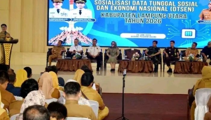 Hadirkan Data Valid dan Terpadu, Pemerintah Kabupaten Lampung Utara Sosialisasikan DTSEN