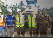 Bupati dan Wakil Bupati Tinjau Langsung Pembangunan Jalan Aspirasi DPR RI di Abung Timur