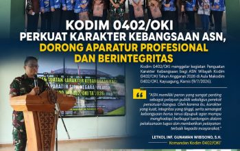 Kodim 0402/OKI Perkuat Karakter Kebangsaan ASN, Dorong Aparatur Profesional dan Berintegritas