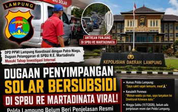 Polda Lampung Belum Beri Penjelasan Resmi Terkait Video Viral Dugaan Penyimpangan Solar Bersubsidi di SPBU R.E. Martadinata