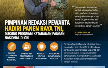 Pimpinan Redaksi Pewarta Hadiri Panen Raya TNI, Dukung Program Ketahanan Pangan Nasional di OKI