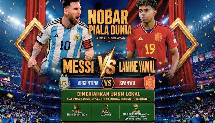Gelar Nobar Final Piala Dunia di 17 Kecamatan, Pemkab Lampung Selatan Ubah Kemeriahan Jadi Berkah bagi UMKM Lokal Pemerintahan