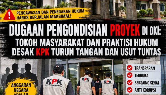 Dugaan Pengondisian Proyek di OKI: Tokoh Masyarakat dan Praktisi Hukum Desak KPK Turun Tangan dan Usut Tuntas