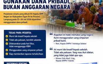 Kepala SMP Negeri se-Ogan Ilir Tegaskan Wisata ke Lampung Gunakan Dana Pribadi, Bukan Anggaran Negara