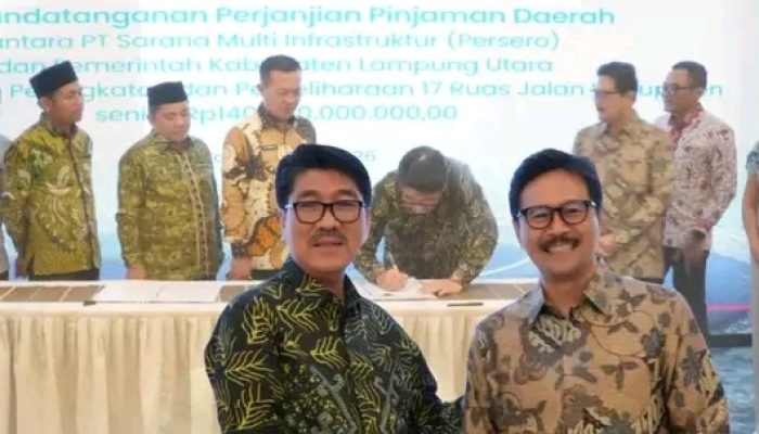 Siasati Keterbatasan APBD, Pemkab Lampung Utara Gandeng PT SMI Perbaiki 17 Ruas Jalan