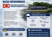 Cuaca Berawan Masih Mendominasi OKI, BMKG Imbau Masyarakat Waspadai Perubahan Cuaca