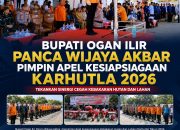 Bupati Ogan Ilir Panca Wijaya Akbar Pimpin Apel Kesiapsiagaan Karhutla 2026, Tekankan Sinergi Cegah Kebakaran Hutan dan Lahan
