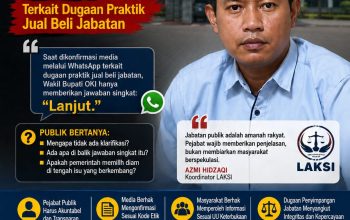“Lanjut”, Respons Wabup OKI Saat Dikonfirmasi Terkait Dugaan Praktik Jual Beli Jabatan