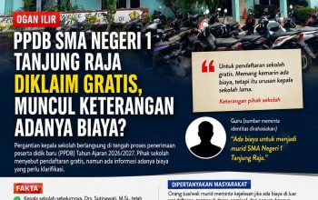 PPDB SMA Negeri 1 Tanjung Raja Diklaim Gratis, Muncul Keterangan Adanya Biaya?