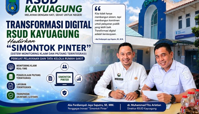 Transformasi Digital RSUD Kayuagung Hadirkan “Simontok Pinter”, Perkuat Pelayanan dan Tata Kelola Rumah Sakit