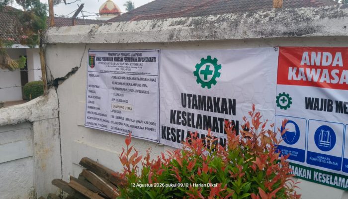 ​Proyek Rumdin Kejari Rp555 Juta Disorot, Pemkab Lampung Utara Dinilai Abaikan Skala Prioritas dan Imbauan KPK