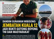 Dandim Gunawan Wibisono: Jembatan Kuala 12 Jadi Bukti Gotong Royong TNI dan Masyarakat
